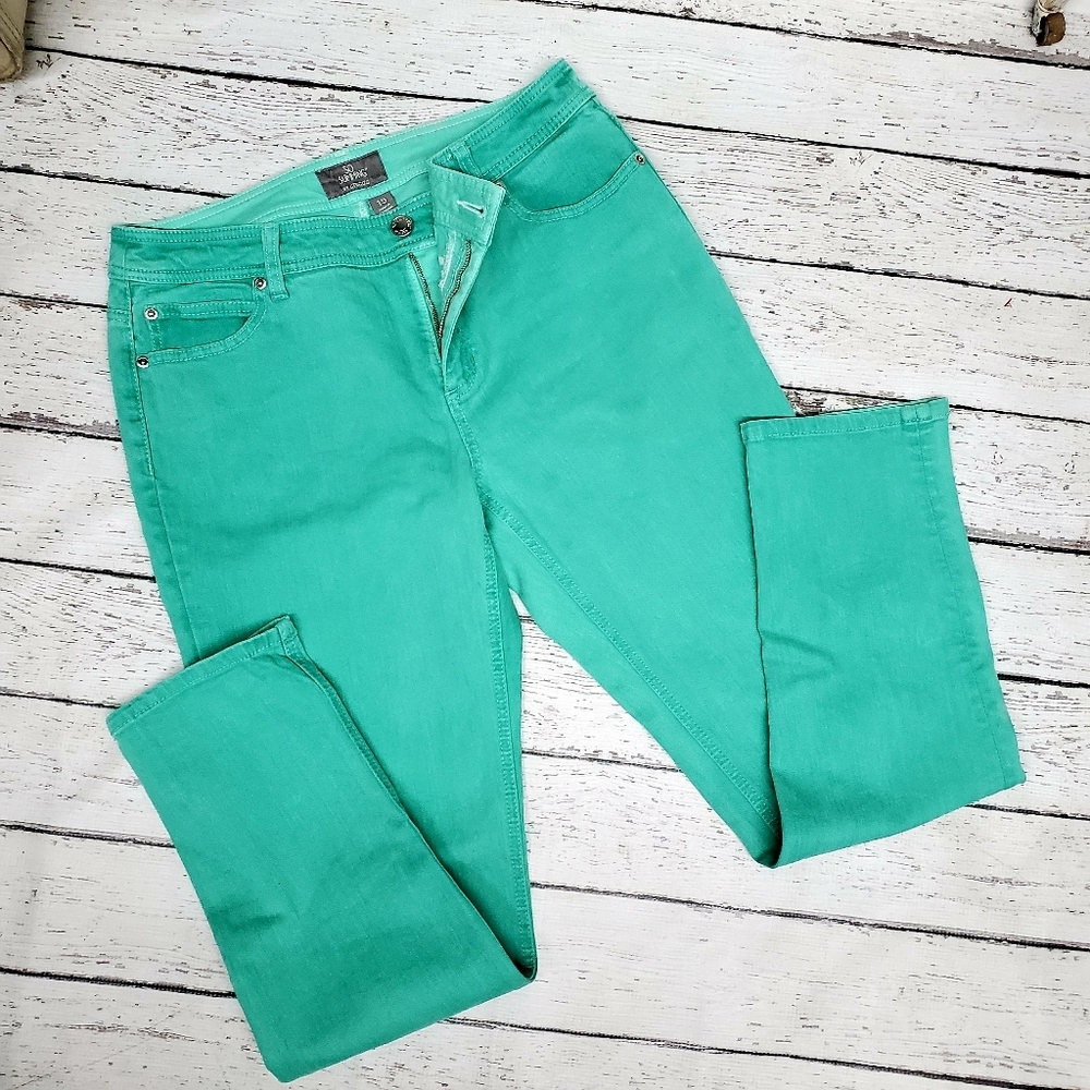 So Slimming by Chico's   Green Skinny jean